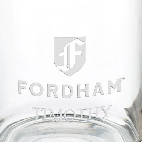 Fordham University 13 oz Glass Coffee Mug