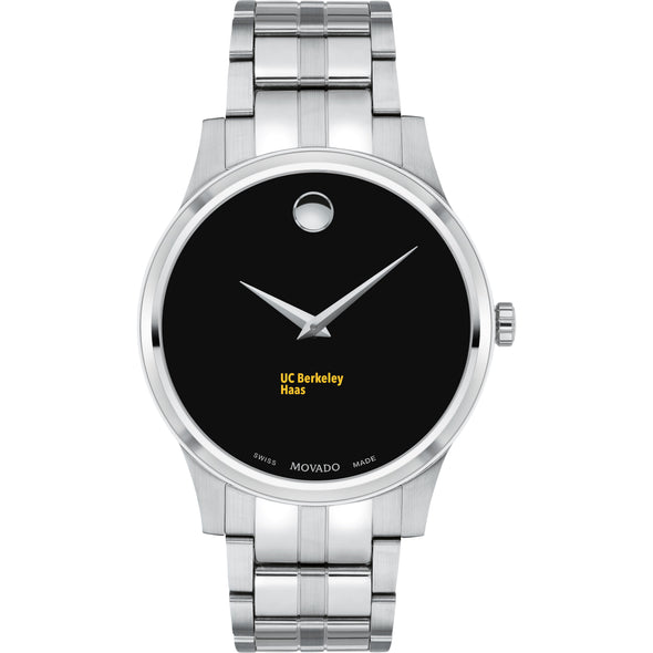 UC Berkeley Haas Men's Movado Collection Stainless Steel Watch with Black Dial