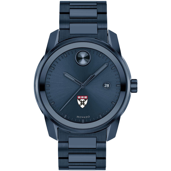 Harvard Business School Men's Movado BOLD Blue Ion with Date Window