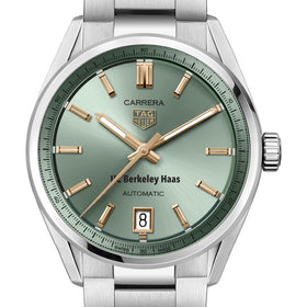 UC Berkeley Haas Women's TAG Heuer Steel Carrera Automatic with Green Dial