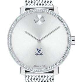 UVA Women's Movado Bold with Crystal Bezel & Mesh Bracelet