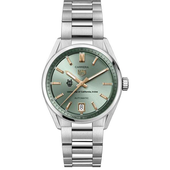 UC Irvine Women's TAG Heuer Steel Carrera Automatic with Green Dial