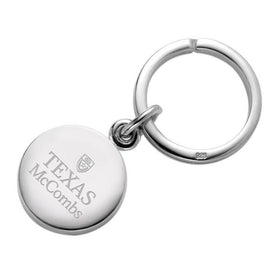 Texas McCombs Sterling Silver Insignia Key Ring