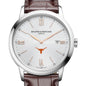 UT Austin Men's Baume et Mercier 42mm Classima Watch with Silver Dial & Brown Leather Strap