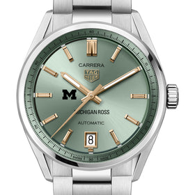 Michigan Ross Women's TAG Heuer Steel Carrera Automatic with Green Dial