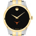 UT Austin Men's Movado Collection Two-Tone Watch with Black Dial