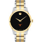 UT Austin Men's Movado Collection Two-Tone Watch with Black Dial