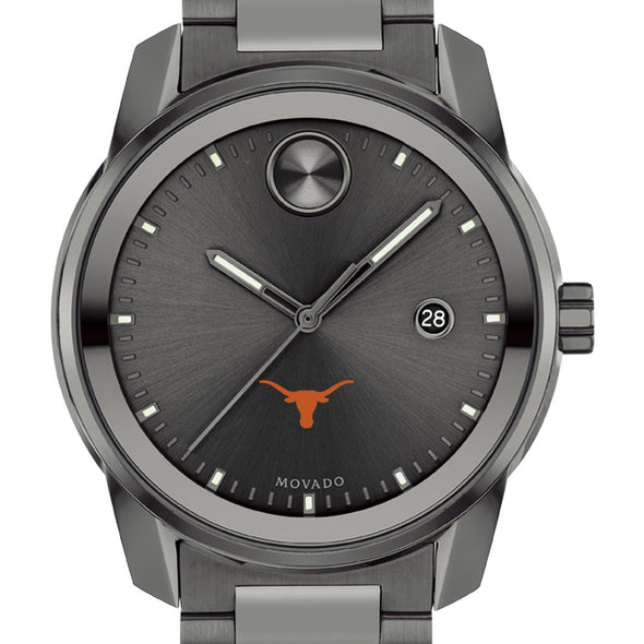 Texas Longhorns Men's Movado BOLD Gunmetal Grey with Date Window
