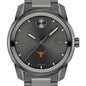 Texas Longhorns Men's Movado BOLD Gunmetal Grey with Date Window