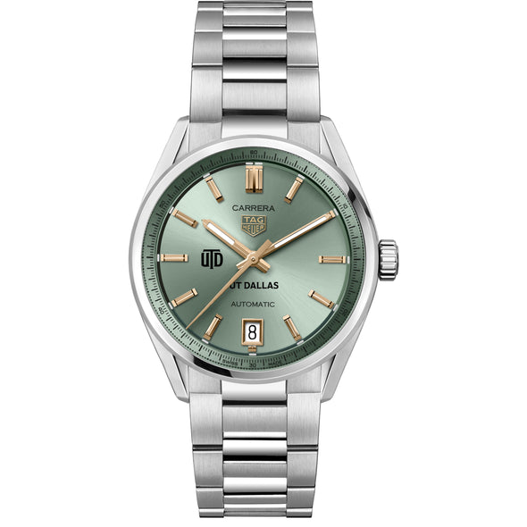 UT Dallas Women's TAG Heuer Steel Carrera with Green Dial