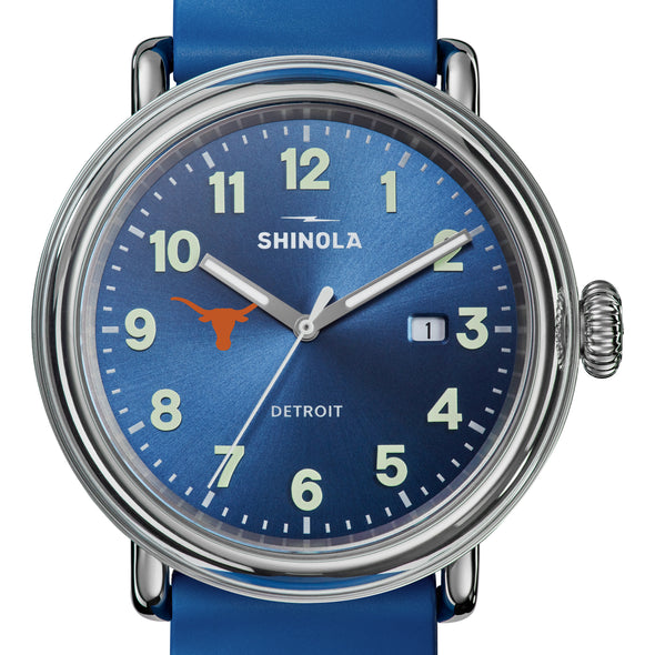 University of Texas Shinola Watch, The Detrola 40 mm Blue Dial at M.LaHart & Co.
