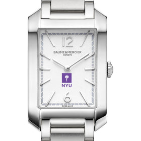 NYU Women's Baume et Mercier 35X22mm Hampton Watch with Silver Dial & Bracelet