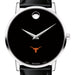 Texas Longhorns Men's Movado Museum with Leather Strap