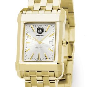 USCGA Men's Gold Watch with 2-Tone Dial & Bracelet at M.LaHart & Co.