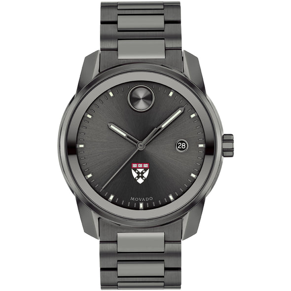 Harvard Business School Men's Movado BOLD Gunmetal Grey with Date Window