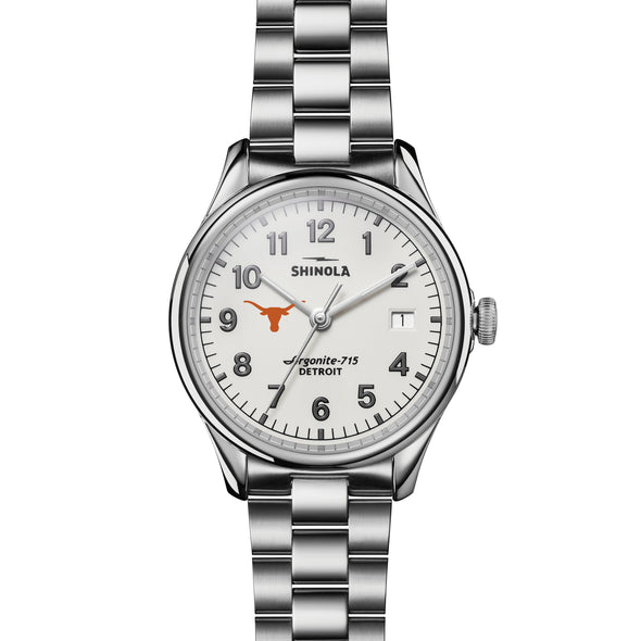 University of Texas Shinola Watch, The Vinton 38 mm Alabaster Dial at M.LaHart & Co.