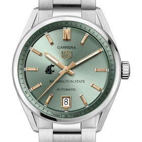 WSU Women's TAG Heuer Steel Carrera Automatic with Green Dial