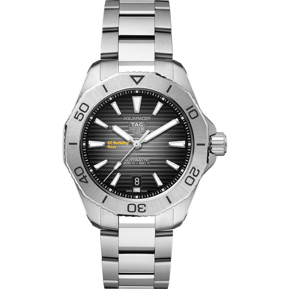 UC Berkeley Haas Men's TAG Heuer Steel Automatic Aquaracer with Black Dial