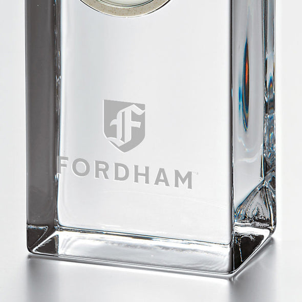 Fordham Tall Glass Desk Clock by Simon Pearce
