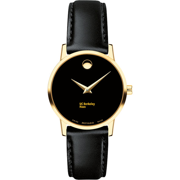 UC Berkeley Haas Women's Movado Gold Museum Classic Leather