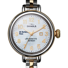 UC Berkeley Haas Shinola Watch, The Birdy 34 mm MOP Dial
