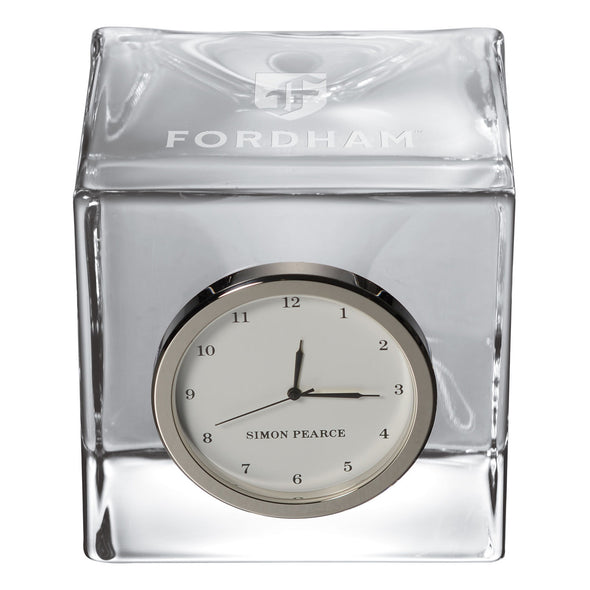 Fordham Glass Desk Clock by Simon Pearce
