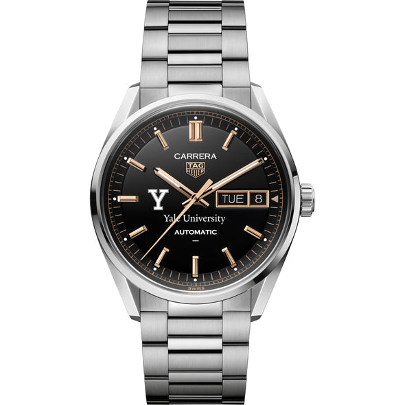 Yale Men's TAG Heuer Carrera Day-Date with Black Dial