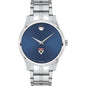 HBS Men's Movado Collection Stainless Steel Watch with Blue Dial
