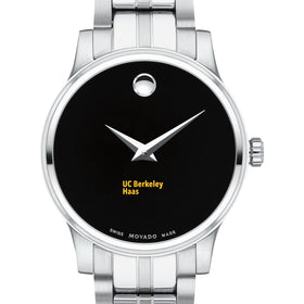 UC Berkeley Haas Women's Movado Stainless Steel Watch with Black Dial