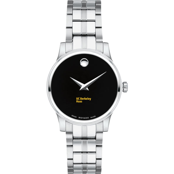 UC Berkeley Haas Women's Movado Stainless Steel Watch with Black Dial