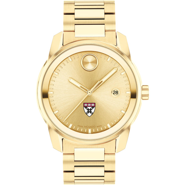 Harvard Business School Men's Movado BOLD Gold with Date Window