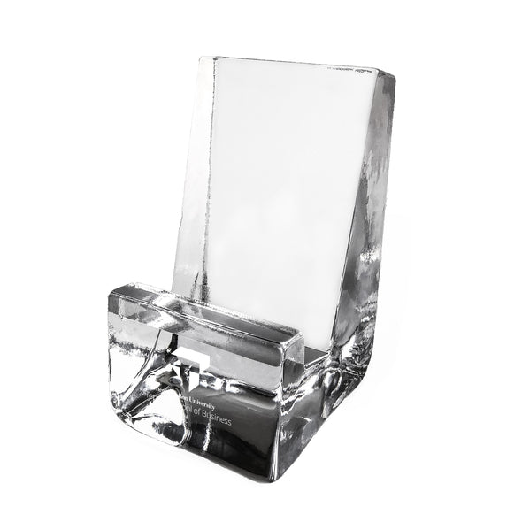 Tepper Glass Phone Holder by Simon Pearce
