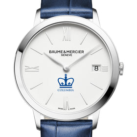 Columbia Women's Baume et Mercier 36.5mm Classima Watch with White Dial & Blue Leather Strap