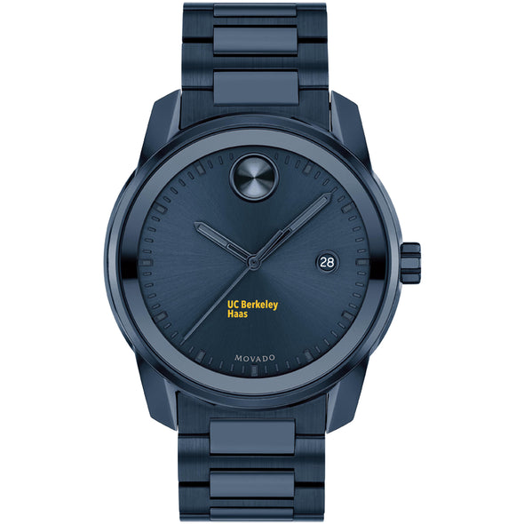 UC Berkeley Haas School of Business Men's Movado BOLD Blue Ion with Date Window