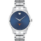 UT Austin Men's Movado Collection Stainless Steel Watch with Blue Dial