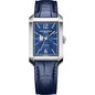 NYU Men's Baume et Mercier 43X27mm Hampton Automatic Watch with Blue Dial & Blue Leather Strap
