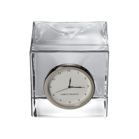 Tepper Glass Desk Clock by Simon Pearce