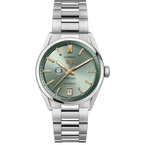 Harvard Women's TAG Heuer Steel Carrera Automatic with Green Dial