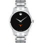 UT Austin Men's Movado Collection Stainless Steel Watch with Black Dial