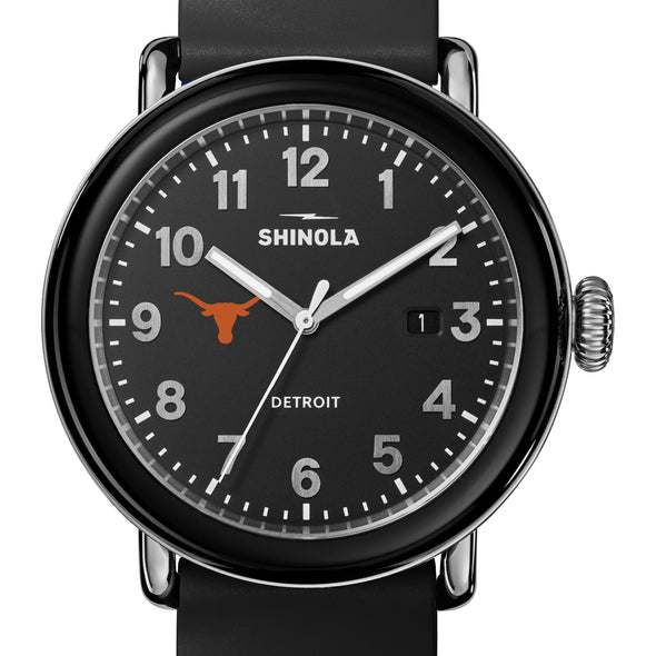 University of Texas Shinola Watch, The Detrola 40 mm Black Dial at M.LaHart & Co.