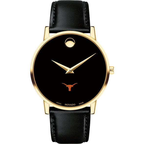 Texas Longhorns Men's Movado Gold Museum Classic Leather