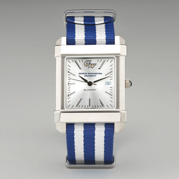 George Washington University Collegiate Watch with RAF Nylon Strap for Men