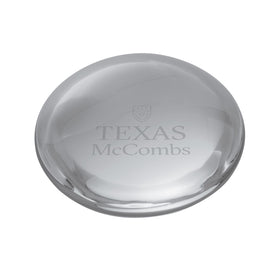 Texas McCombs Glass Dome Paperweight by Simon Pearce