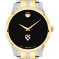 HBS Men's Movado Collection Two-Tone Watch with Black Dial