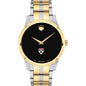 HBS Men's Movado Collection Two-Tone Watch with Black Dial