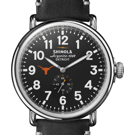 Texas Longhorns Shinola Watch, The Runwell 47 mm Black Dial