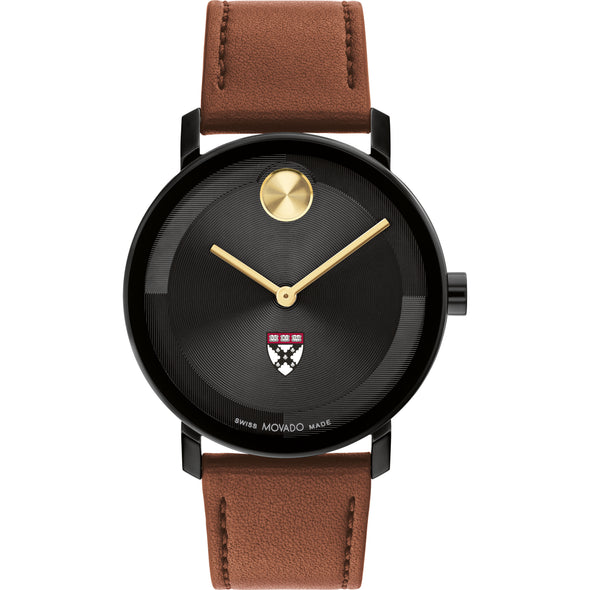 Harvard Business School Men's Movado BOLD with Cognac Leather Strap