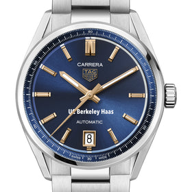 UC Berkeley Haas Women's TAG Heuer Steel Carrera Automatic with Blue Dial