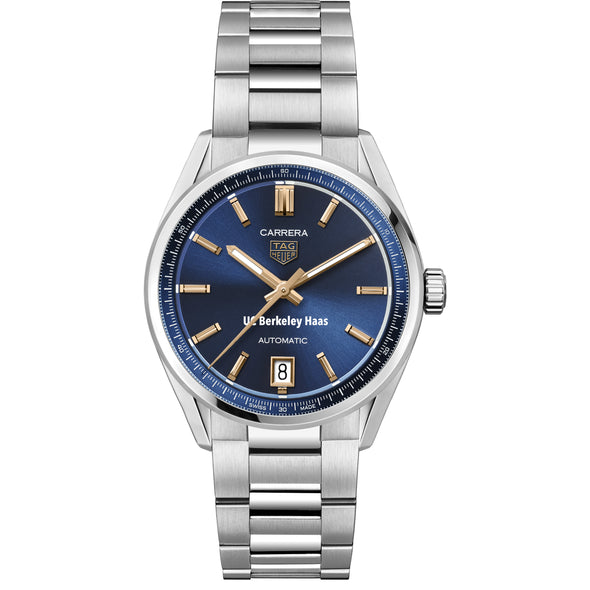 UC Berkeley Haas Women's TAG Heuer Steel Carrera Automatic with Blue Dial