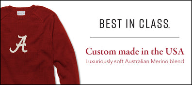 Alabama Red and Ivory Letter Sweater by M.LaHart